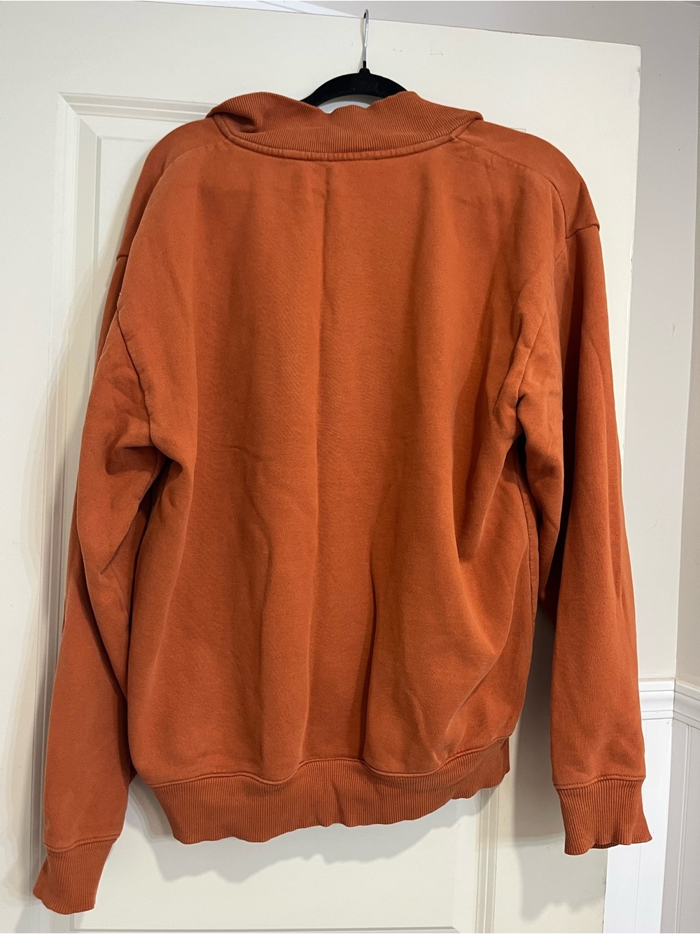 Cabela's Unisex Orange Quarter-Zip Pullover Sweatshirt - Picture 3 of 4
